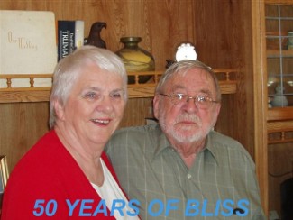 Past Trustee Orv and Past President of Lady Elks Ann Mortland celebrating 50 years of marriage.  Orv has now left us, but we shall never forget him.  You did so much for 1748.  THANKS